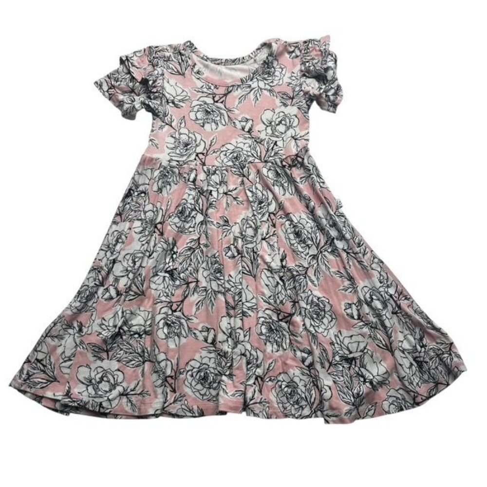Laree & Co Pink Floral Dress Size 2